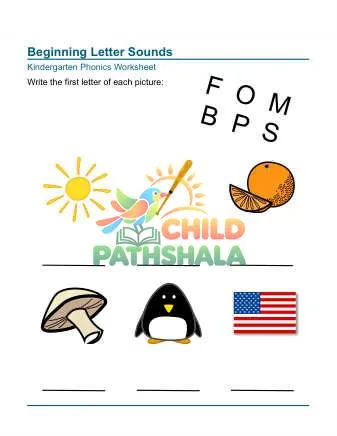 Preview of Beginning Letter Sounds