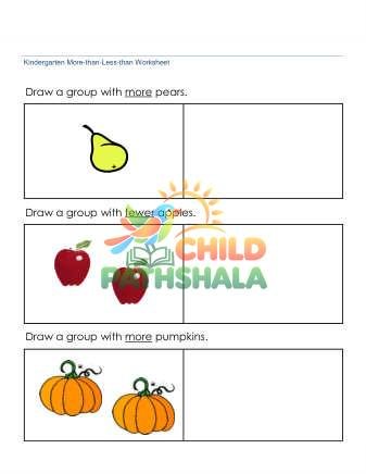 Preview of Draw More Than Less Than 1