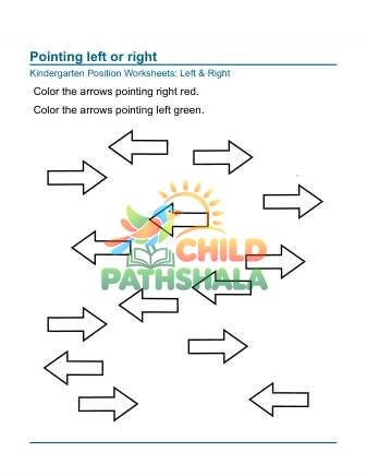 Preview of Facing Left Right Worksheet 5