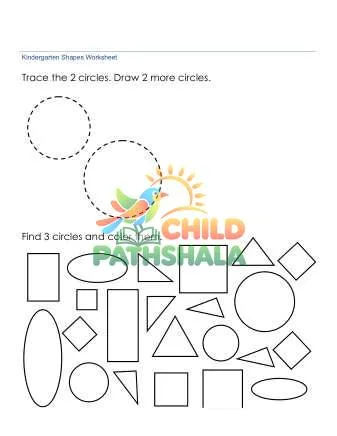 Identify Circles Worksheet preview