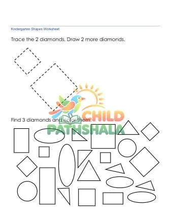 Identify Diamonds Worksheet preview