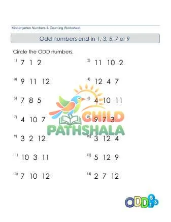 Preview of Identify Odd Numbers