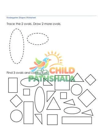 Identify Ovals Worksheet preview