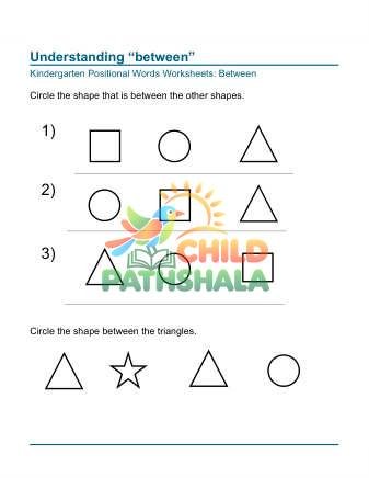 Positional Words Between 1