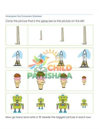 Same Size Picture 2 Worksheet for Kindergarten