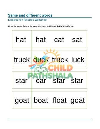 Preview of Same Words 2