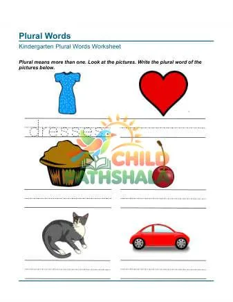 Preview of Write Plural Words