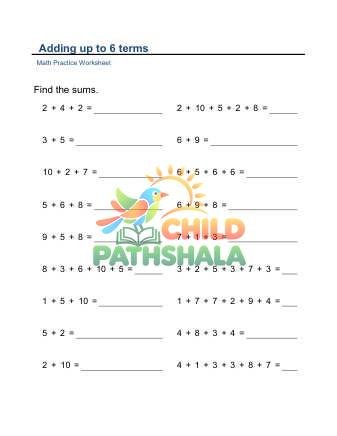 Adding 6 Terms E