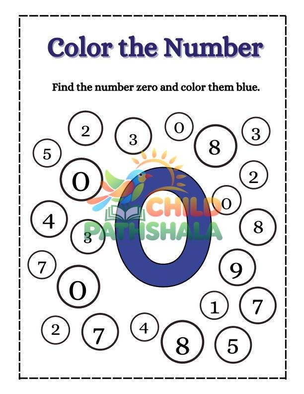 Preview of Numbers Coloring Color Numbers