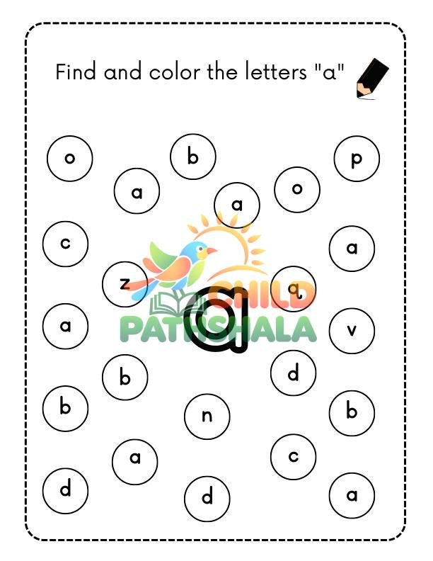 Coloring Color Worksheet for Handwriting