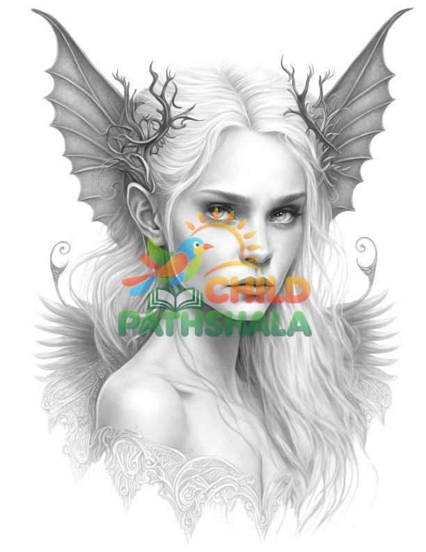 Dark Gothic Fairys Gothic Fairys Dark Coloring Mega Worksheet for Handwriting