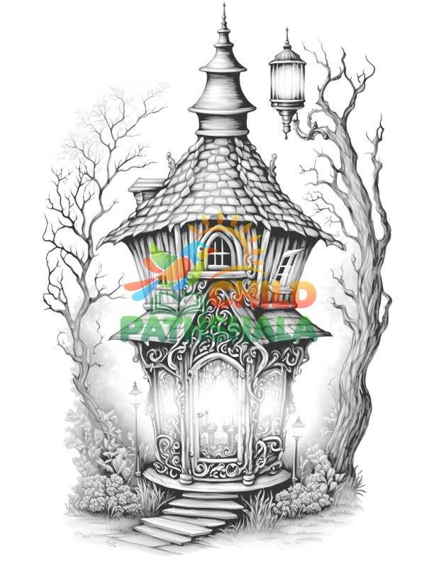 Lantern Fairy House Dark Part 1 Worksheet for Handwriting