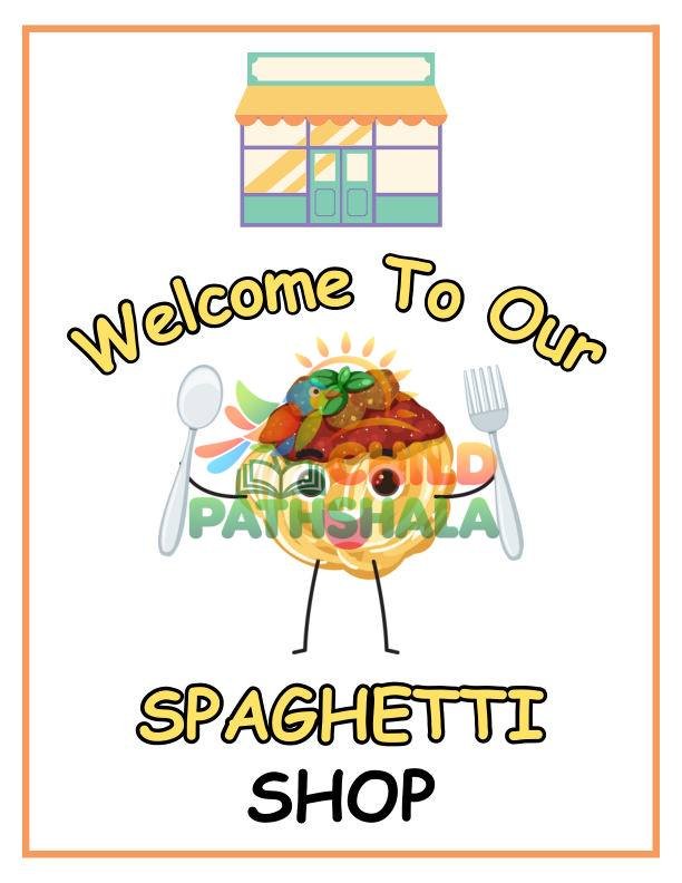 Locked preview — Spaghetti Restaurant Curated Allfiles Worksheet for Handwriting