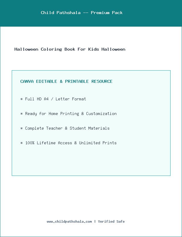 Halloween Coloring Book For Kids Halloween Worksheet for Handwriting