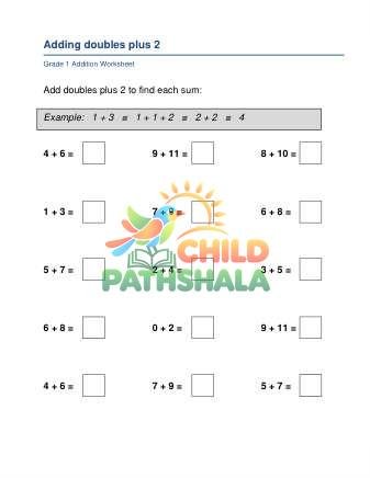 Preview of Adding Doubles Plus2