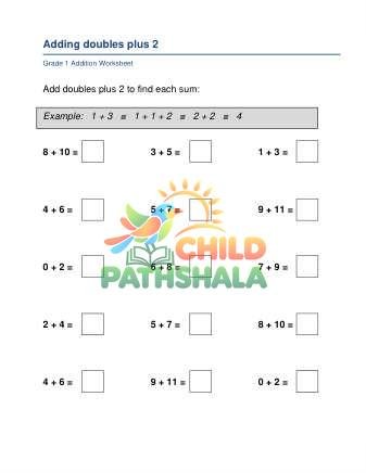 Preview of Adding Doubles Plus2