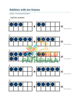 Adding With Ten Frames B