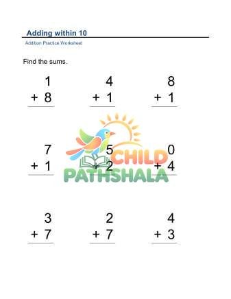Adding Within 10 B