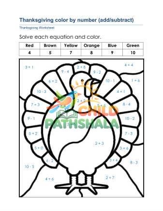 Preview of Thanksgiving Math E