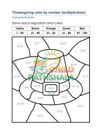 Preview of Thanksgiving Math F