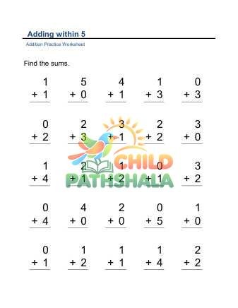 Preview of Adding Within 5 C