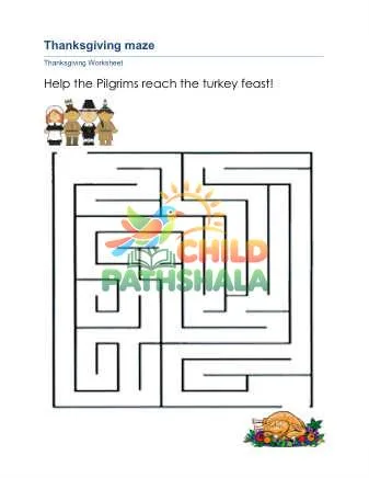 Preview of Thanksgiving Mazes