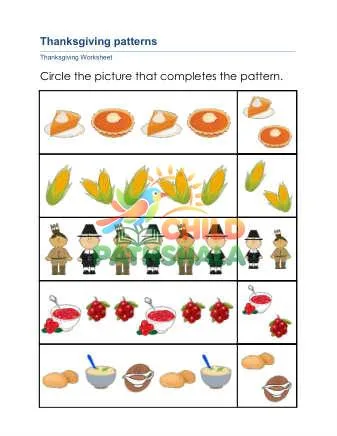 Preview of Thanksgiving Patterns