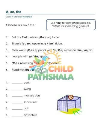 Preview of Articles A An The