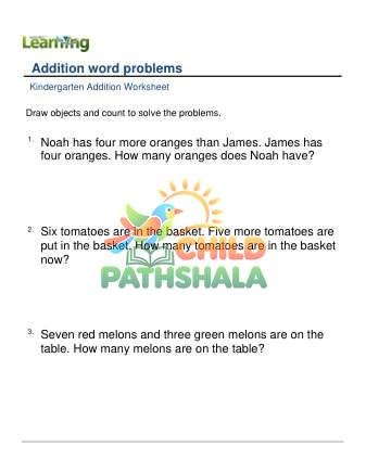 Preview of Addition Word Problems C