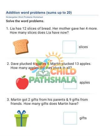 Preview of Addition Word Problems D