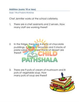 Preview of Addition Word Problems 18