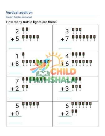 Vertical Addition Objects A