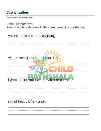 Preview of Capitalization Sentences 2