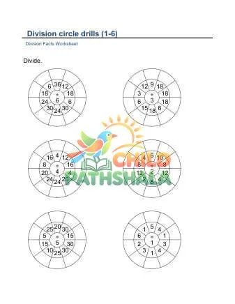 Preview of Division Circle Drills