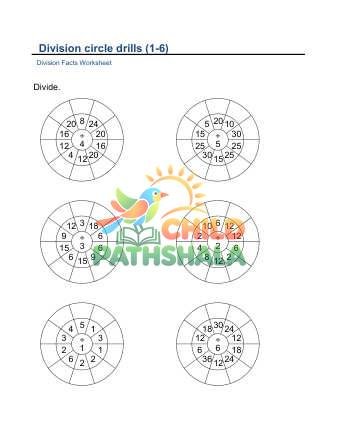 Preview of Division Circle Drills B