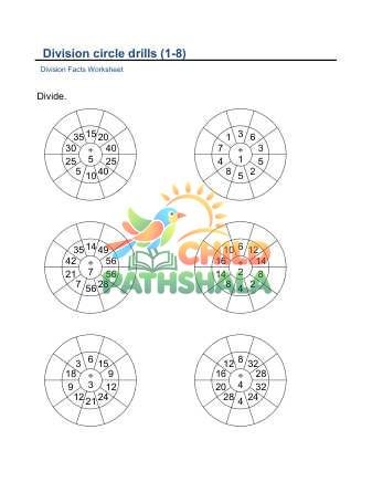 Preview of Division Circle Drills D