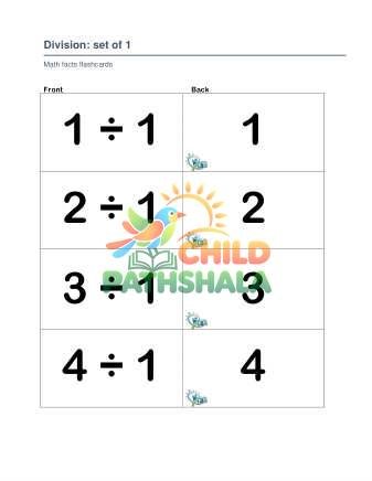 Preview of Division Set 1 2 3