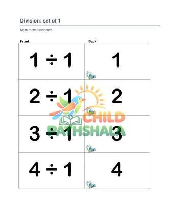 Preview of Division Set 1 2