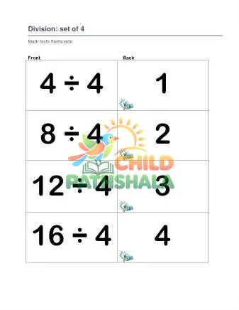 Preview of Division Set 4 5