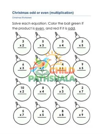 Preview of Christmas Math G