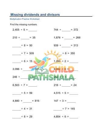Missing Dividends Divisors A