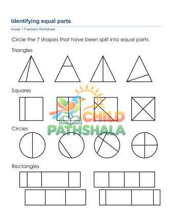 Fractions Equal Parts 1