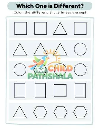 Preview of Color Different Shape
