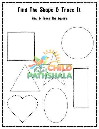 Preview of Find The Shape And Trace It