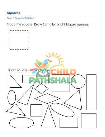 Preview of Geometry Identify Squares
