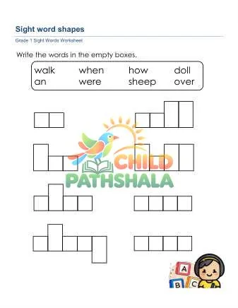Preview of Sight Word Shapes