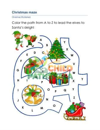 Preview of Christmas Mazes