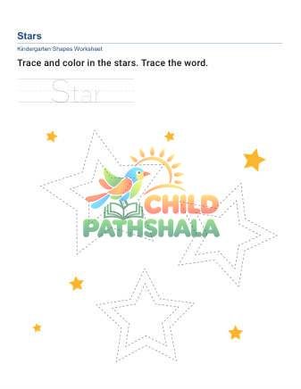 Trace Color Shapes B