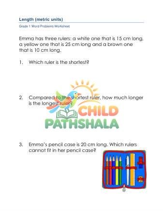Preview of Length Word Problems Metric A