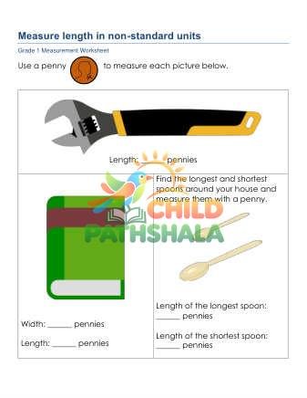 Preview of Measuring Length Non Standard Units A